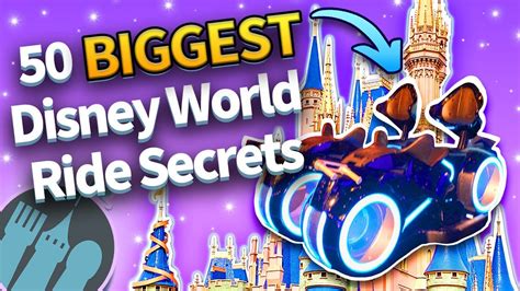 50 BIGGEST Disney World Ride Secrets - YouTube