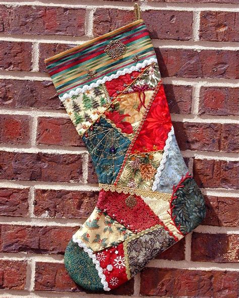 Free Quilted Christmas Stocking Patterns They Are Smaller Than Regular Christmas Stockings But ...