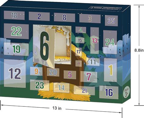 Nativity Advent Calendar 2023, Nativity Set For Kids Christmas Advent Calendar For Kids ...