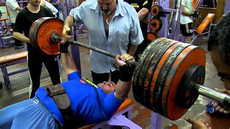 Eduardo Alcaraz 280 kg Fuerza en Banco Gimnasio Dimaro - YouTube