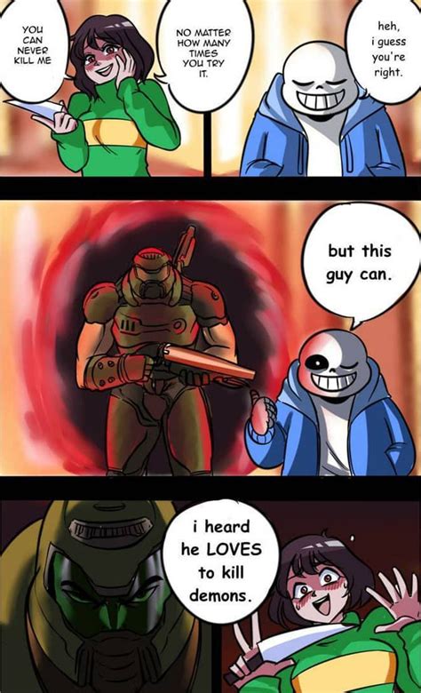 Doom Eternal Fan Art Funny Gaming Memes Undertale Comic Funny | The Best Porn Website