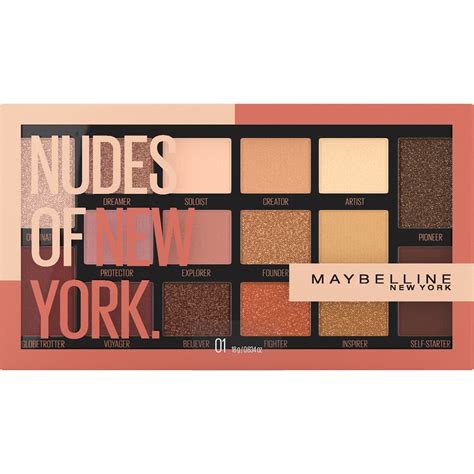 Maybelline Eyestudio Nudes of New York 16 pan Eyeshadow Palette - Walmart.com