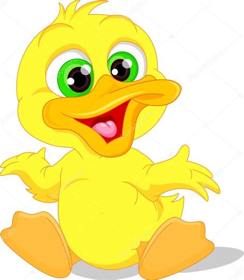 Cute baby duck cartoon Stock Vector by ©lawangdesign 118401114