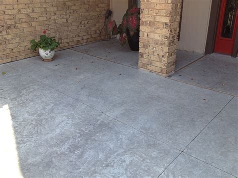 Textured Concrete Patio in Oklahoma City | Bill's Custom Concrete ...