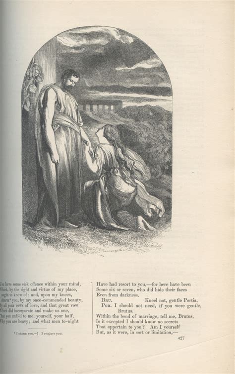 Brutus and Portia | Victorian Illustrated Shakespeare Archive