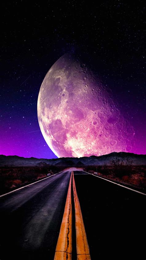 Purple Moon IPhone Wallpaper - IPhone Wallpapers : iPhone Wallpapers ...