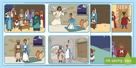 Christmas Story Pictures | Nativity Sequencing | NZ Resource