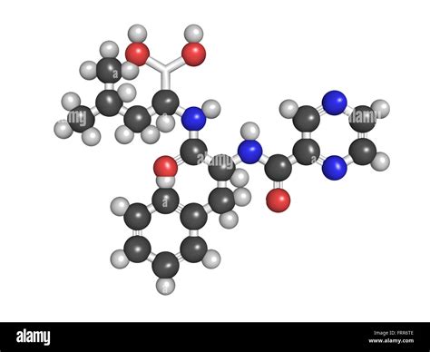 Bortezomib cancer drug (proteasome inhibitor), chemical structure Stock ...