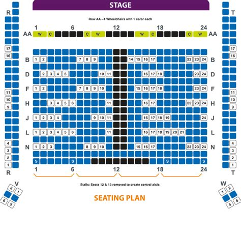 Seating Plan for The Hafren - Newtown