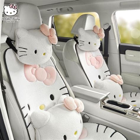 Hello Kitty Car Interior♡ | Hello kitty car, Hello kitty car accessories, Hello kitty room decor