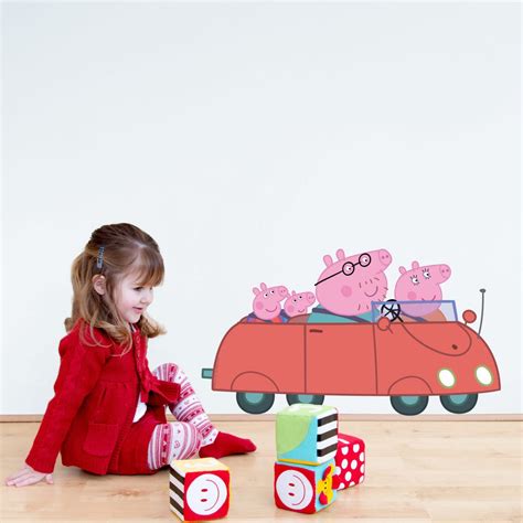 Peppa and Friends car wall sticker | Stickerscape