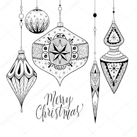 Christmas detailed baubles — Stock Vector © fearsonline #90996440