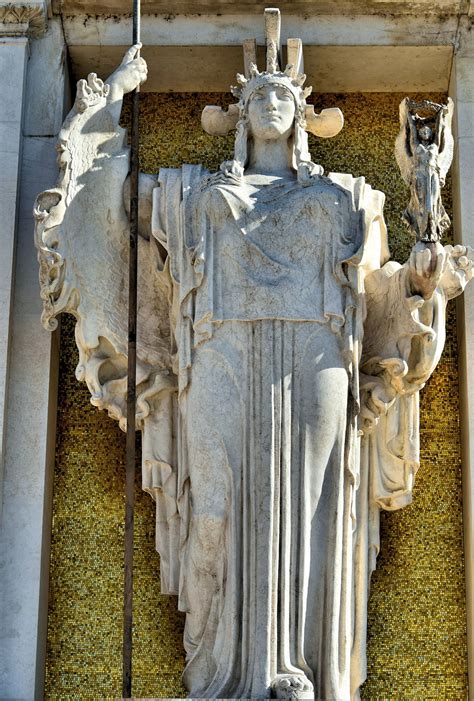 Goddess Roma Statue at Altare della Patria in Rome, Italy - Encircle Photos