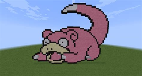 SlowPoke ! (Pokémon) Pixel Art Minecraft Map