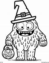 Monster Coloring Page sketch template