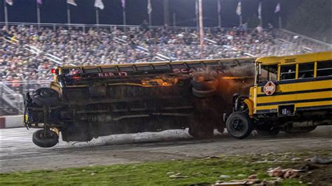 Rockford Speedway - 09/17/2022 - Figure 8 School Bus Racing - Night of ...