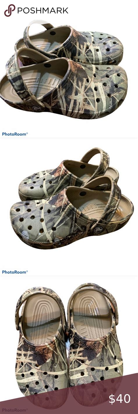 Crocs Men's and Women's Classic Realtree Clog Camo | Crocs men, Camo shoes, Women