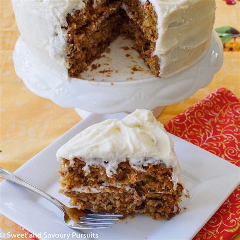 Carrot Cake with Cream Cheese Frosting – Sweet and Savoury Pursuits