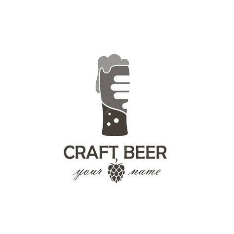 Premium Vector | Label of beer glass