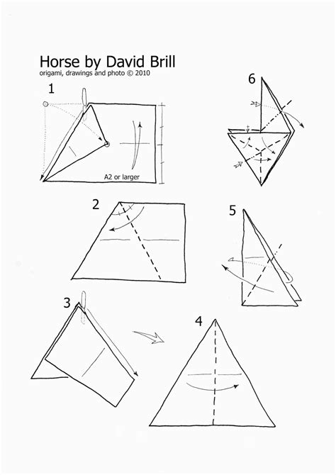 3d horse origami Diagram | Paper Origami Guide