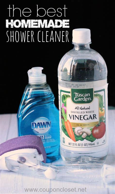 Best homemade shower cleaner- Only 2 ingredients!