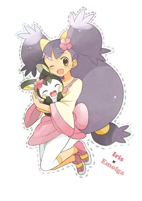 Emolga et Iris | Pokemon iris, Pokemon, Pokemon characters