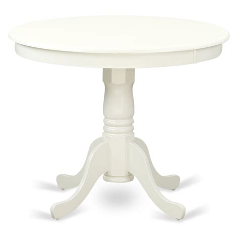 East West Furniture Linen White Round Antique Dining Table - Walmart.com