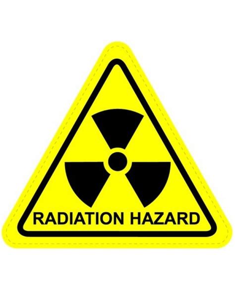 Radiation Warning Sign Sticker