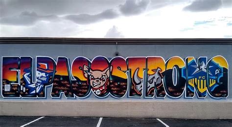 New El Paso Strong Mural Unveiled Featuring El Paso Mascots