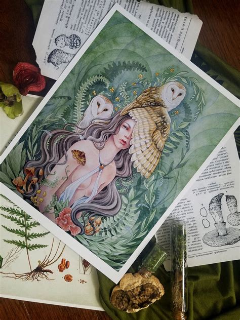 The Calling Fine Art Print Fantasy Watercolor Goddess - Etsy