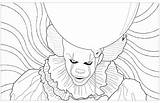 Collection Of Pennywise Coloring Pages  Free Printable sketch template