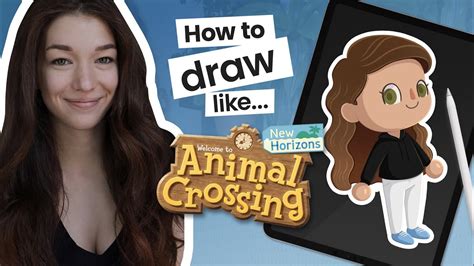 How To Draw Like Animal Crossing • Tutorial • With Template • Cute ...