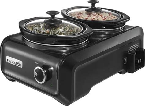 Crock-Pot 2-Quart Double-Crock Slow Cooker Gray SCCPMD1-CH - Best Buy