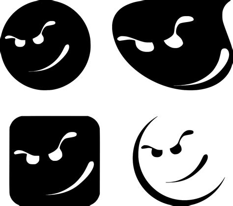 SVG > emoticon mean emotion face - Free SVG Image & Icon. | SVG Silh