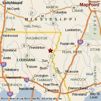 Bogalusa, Louisiana Area Map & More