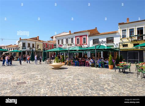 Old bazaar, Pazari i Vjetër, historic bazaar district, Korca, Korça ...