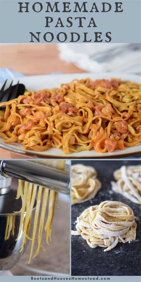 How to Make Homemade Pasta Noodles | Homemade pasta noodles, Homemade ...