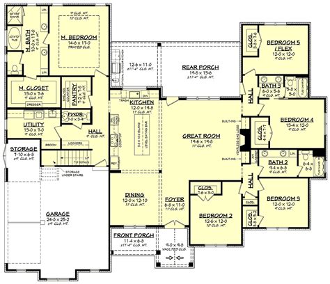 5 Bedroom House Plans With Measurements | www.cintronbeveragegroup.com