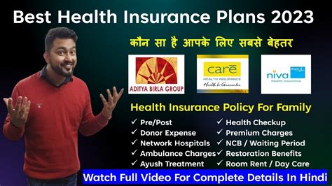 Best Health Insurance Plans 2023 | Health Insurance Policy For Family ...