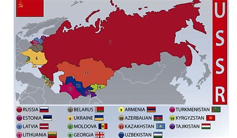 Former Soviet Union (USSR) Countries - WorldAtlas.com