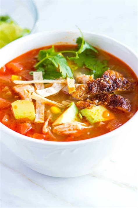 Easy Chicken Tortilla Soup Recipe from Scratch