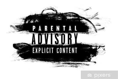 Sticker Parental advisory label - PIXERS.US