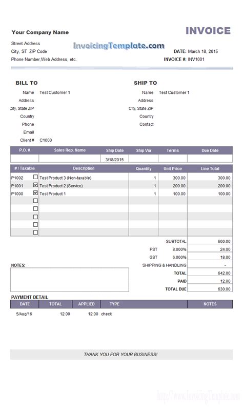 Contoh Invoice Untuk Sst - JulietminHamilton