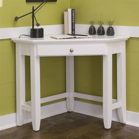 great corner table for a corner entry/hallway | White corner desk, Home furniture, Diy corner desk