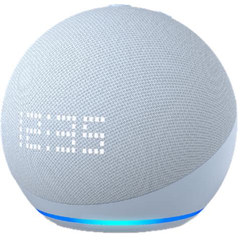 Amazon Echo Dot with Clock (5th Generation, Cloud Blue)