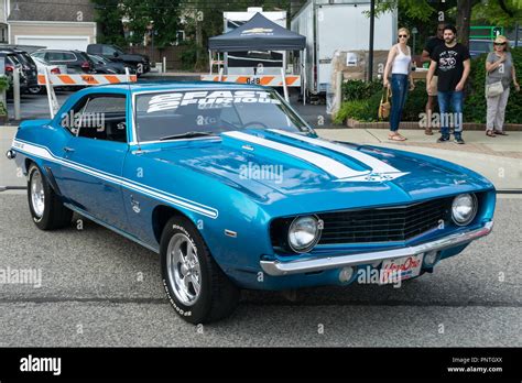 BIRMINGHAM, MI/USA - AUGUST 18, 2018: A 1969 Chevrolet Yenko Camaro ...