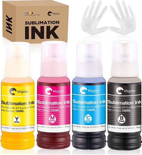 Hiipoo Sublimation Ink Use for EPSON EcoTank Supertank Inkjet Printers ...