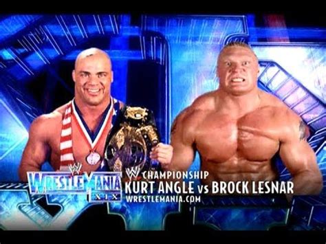 TJR WrestleMania's Greatest Matches #14: Brock Lesnar vs. Kurt Angle @ WM19 - TJR Wrestling