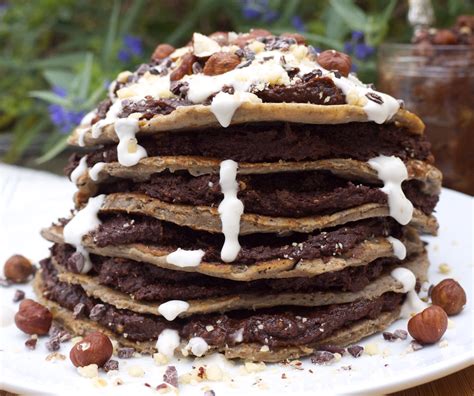 Nutella Pancakes with Maple Cream - Rosanna Davison Nutrition