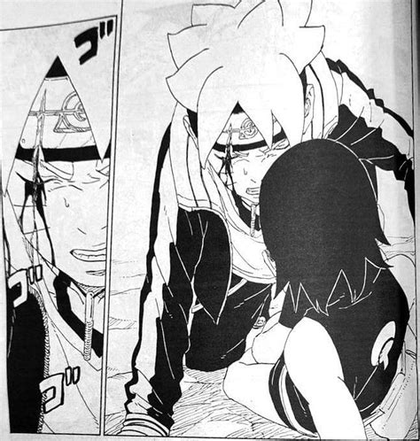 Boruto chapter 78 spoilers see Boruto protecting Sarada from Kawaki